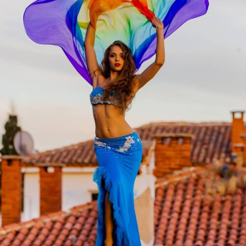 Belly Dance with veil