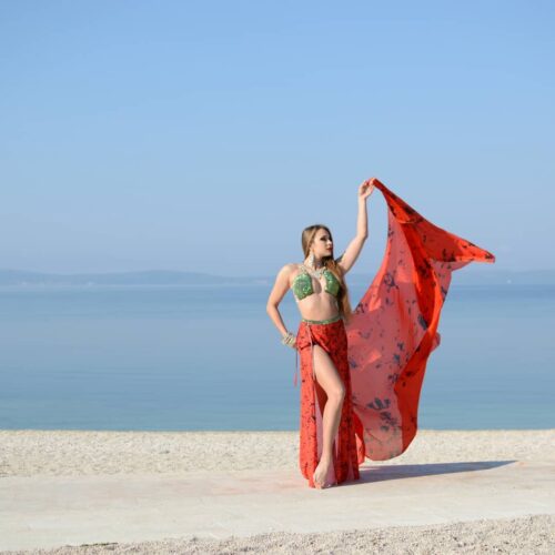 Belly Dance with veil