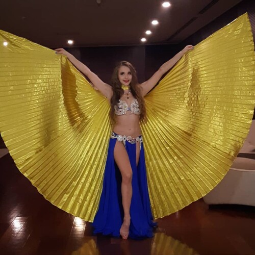 Belly Dance with gold wings